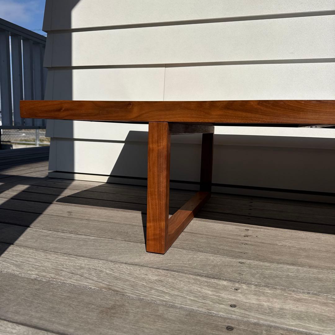 美品 Organic Modernism 大理石ウォールナット センターテーブル