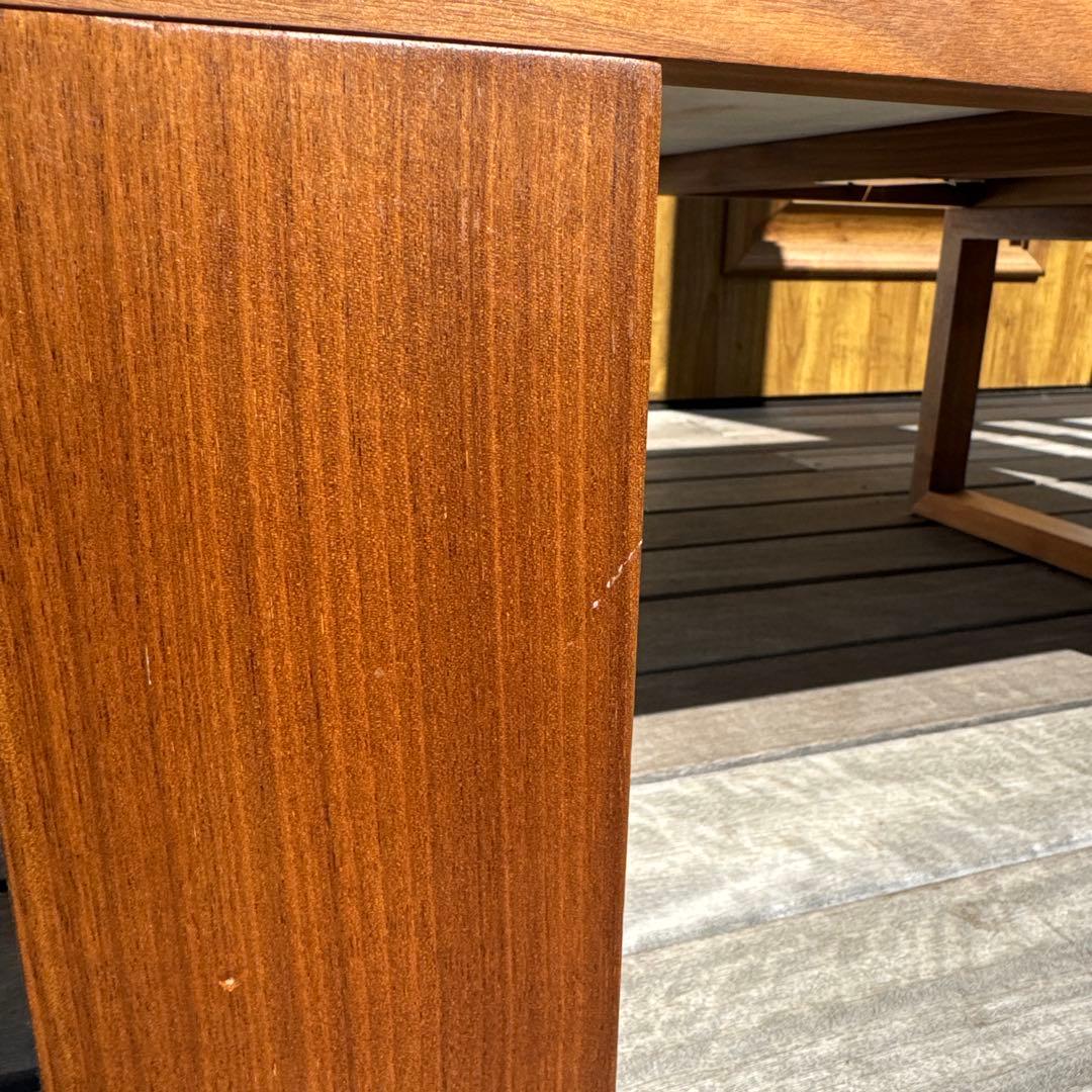 美品 Organic Modernism 大理石ウォールナット センターテーブル