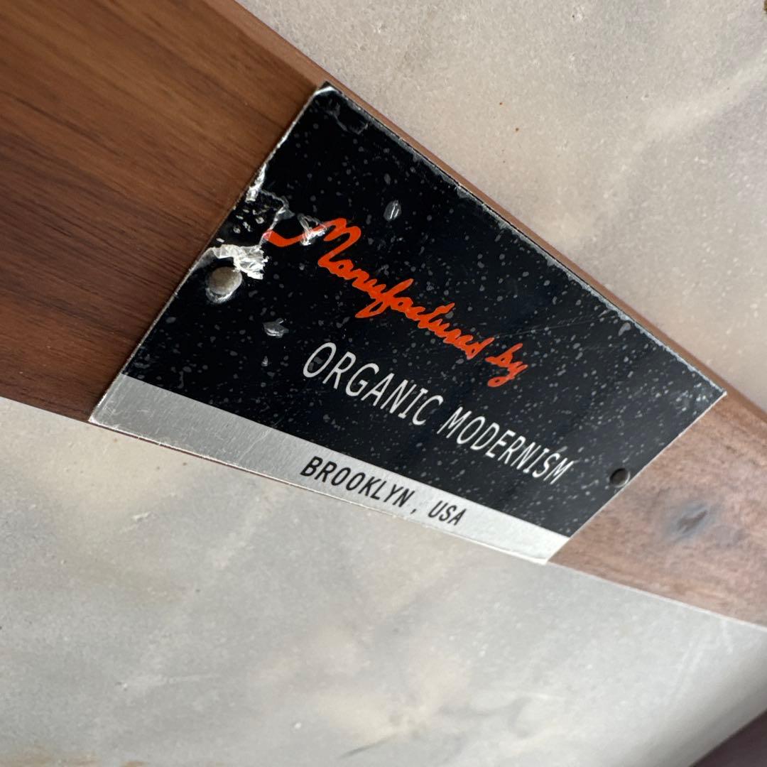 美品 Organic Modernism 大理石ウォールナット センターテーブル