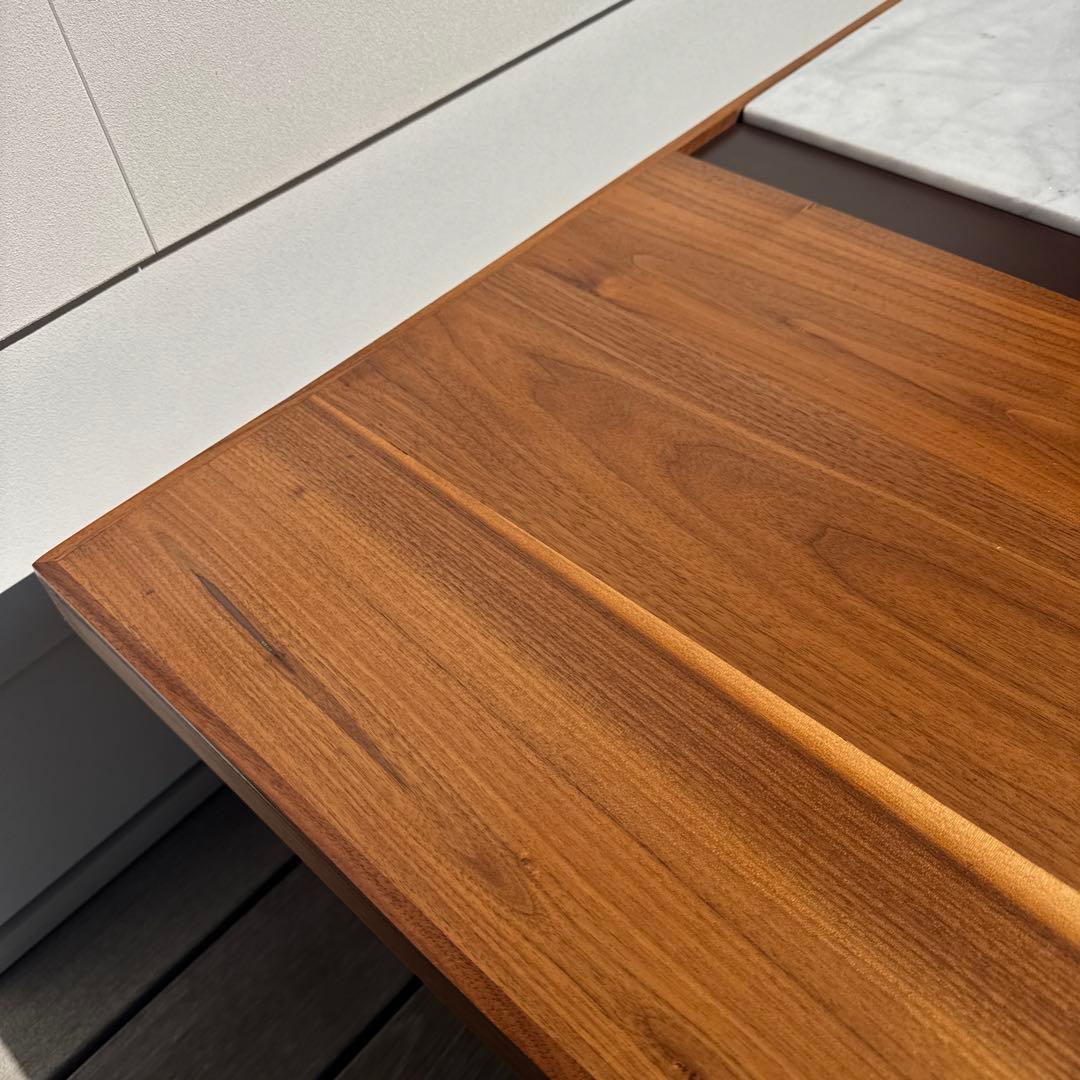 美品 Organic Modernism 大理石ウォールナット センターテーブル