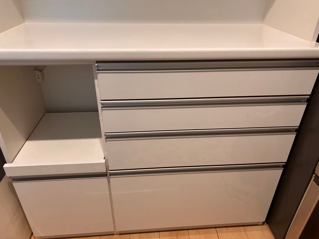 【美品】松田家具 食器棚 幅120cm 引取り歓迎引取りの方のみ値下げ考慮