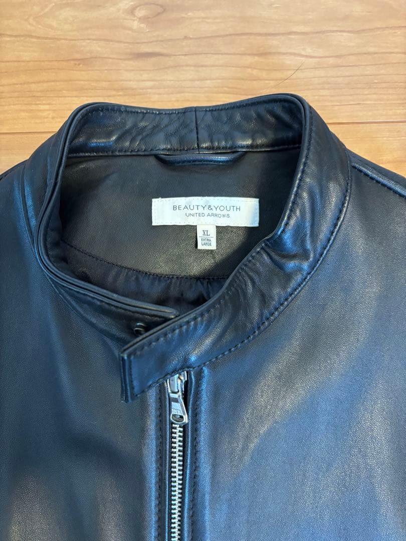 UNITEDARROWS シングルライダースジャケット　羊革