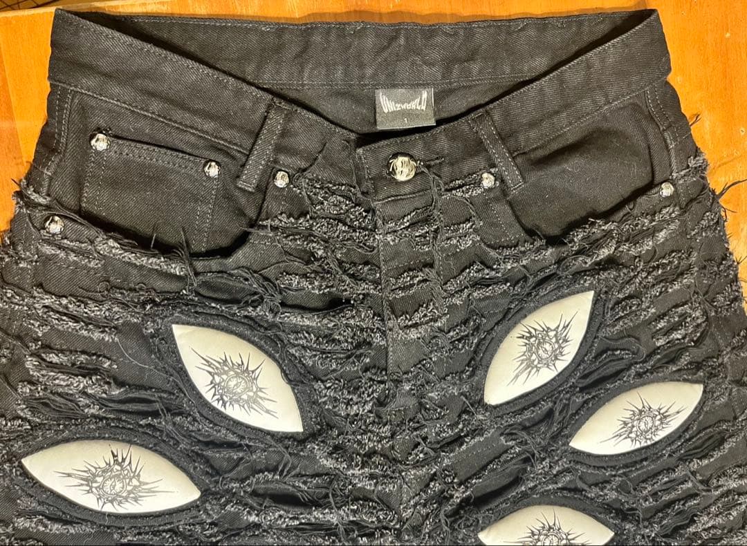 uniz パンツ white eyes pants