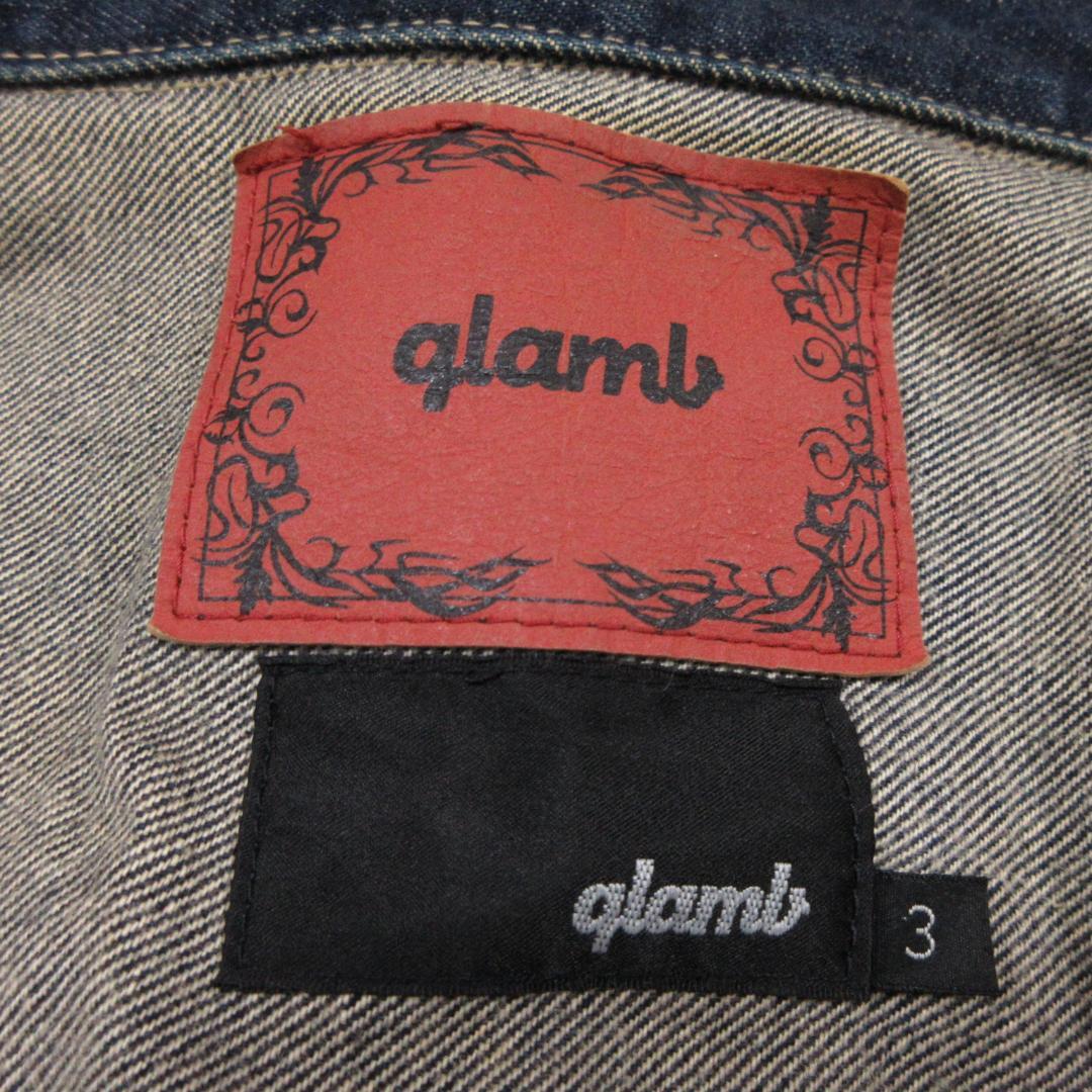 glamb　グラム　デニムジャケット　色残り濃いめ　表記サイズ3　正規品