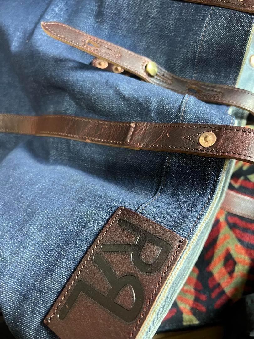 【美品】RRL ダブルアールエル デニム トートバッグ