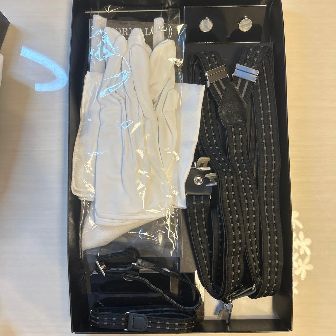 【Otter】結婚式　新郎小物6セット＋ウイングカラーシャツ ※箱無し