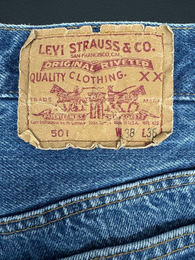 【USA製・80s】Levi's 501 W38 L30相当 524 赤文字