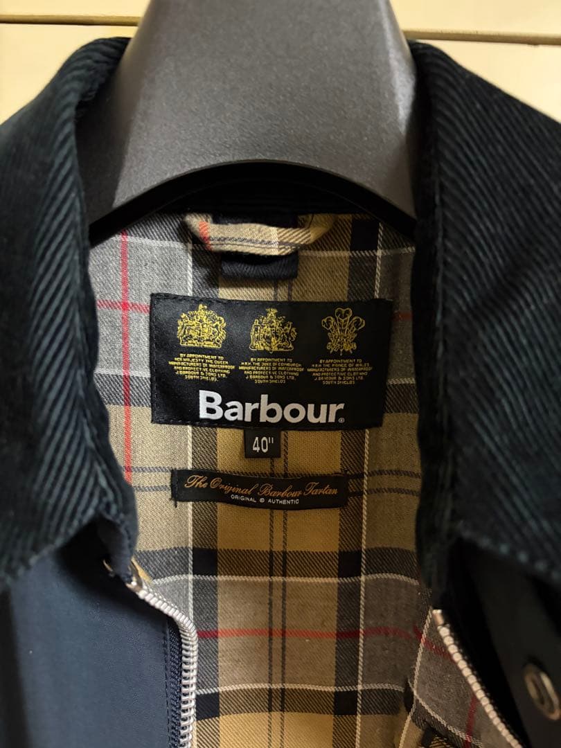 Barbour ネイビー SL BEDALE ビデイル 40 バブアー