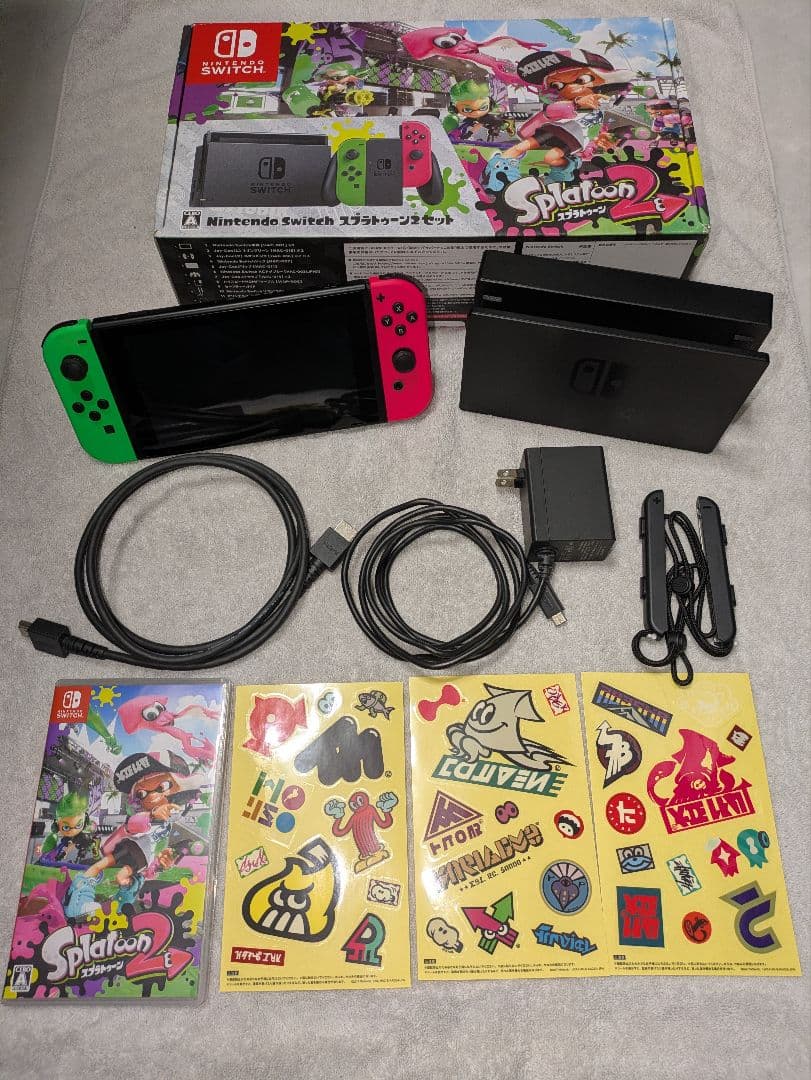 NintendoSwitchスプラトゥーン2セット＋microSD 256GB付
