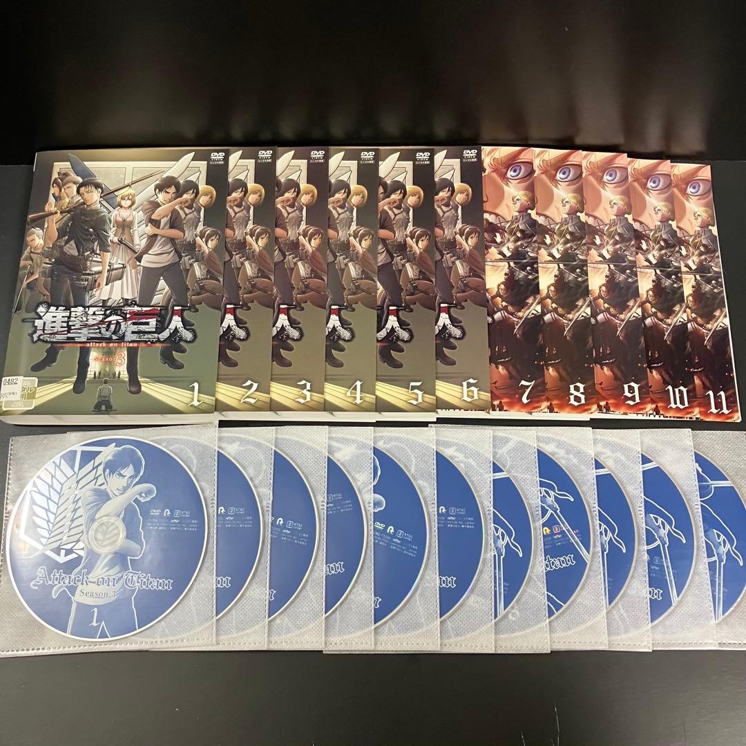 進撃の巨人 シーズン1~ファイナル レンタルDVD アニメ 全巻セット