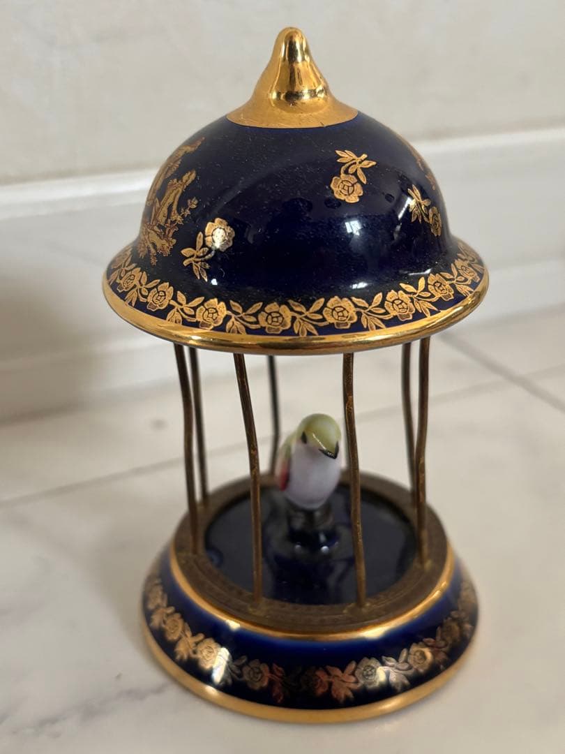 ♪ limoges リモージュの鳥かごの置物 フランス製 アンティーク 0311