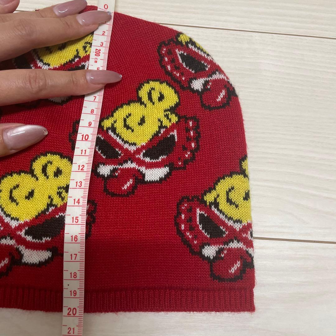 «美品»ヒスミニ ヒステリックグラマー Y2K ビーニー ニット帽 レッド 赤