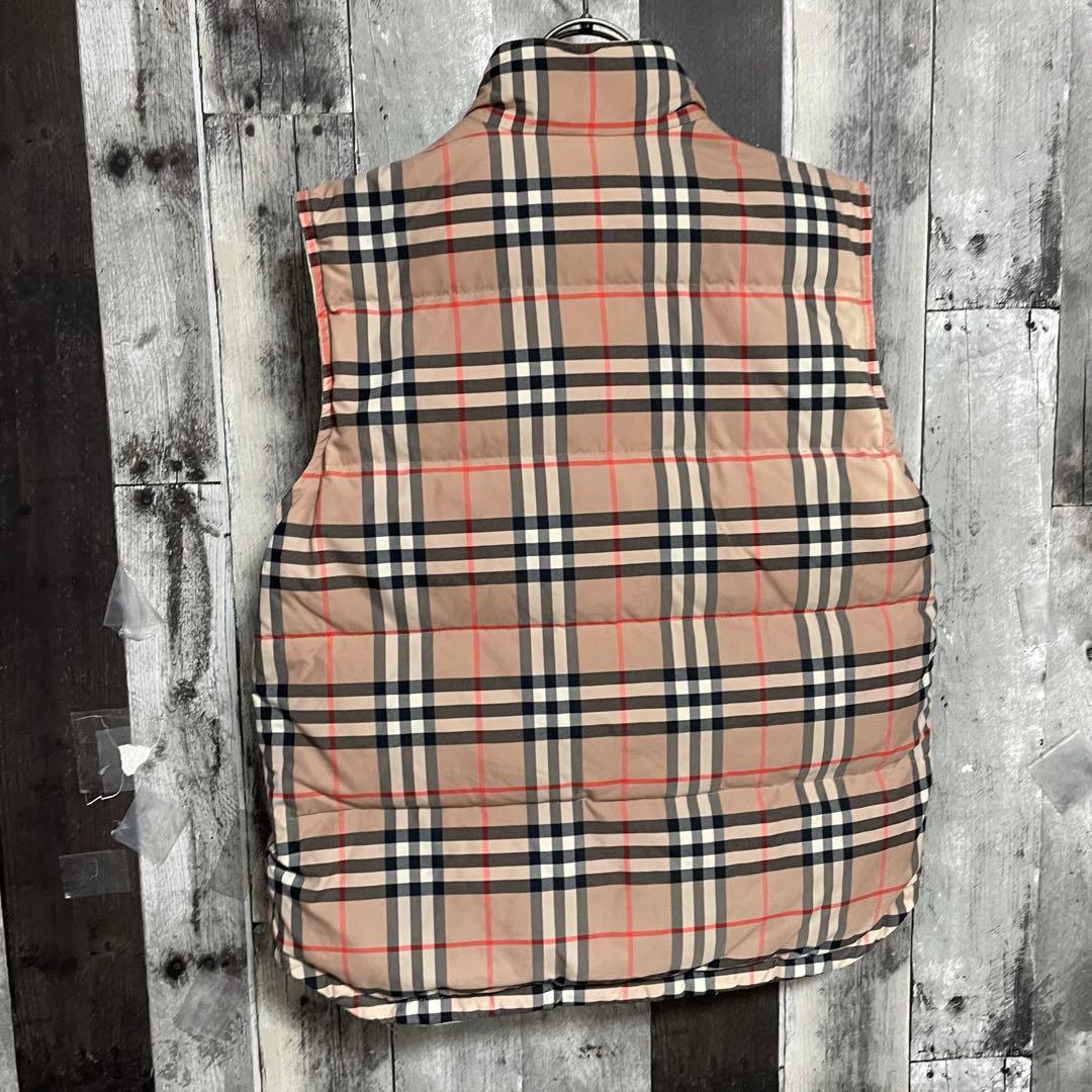 Burberry バーバリー ノバチェック柄 リバーシブル ダウン ベスト M