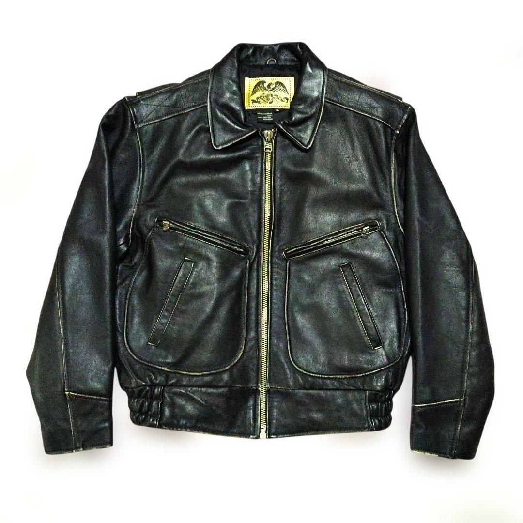 【激渋・本革・ダメージ加工】FIRST LTD　レザーライダースジャケット