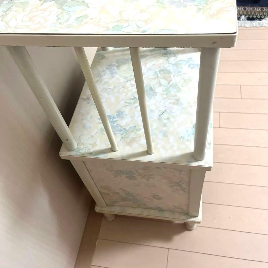 チェスト　レトロ　レトロポップ　昭和レトロ　サイドボード　ピンク　花柄　希少