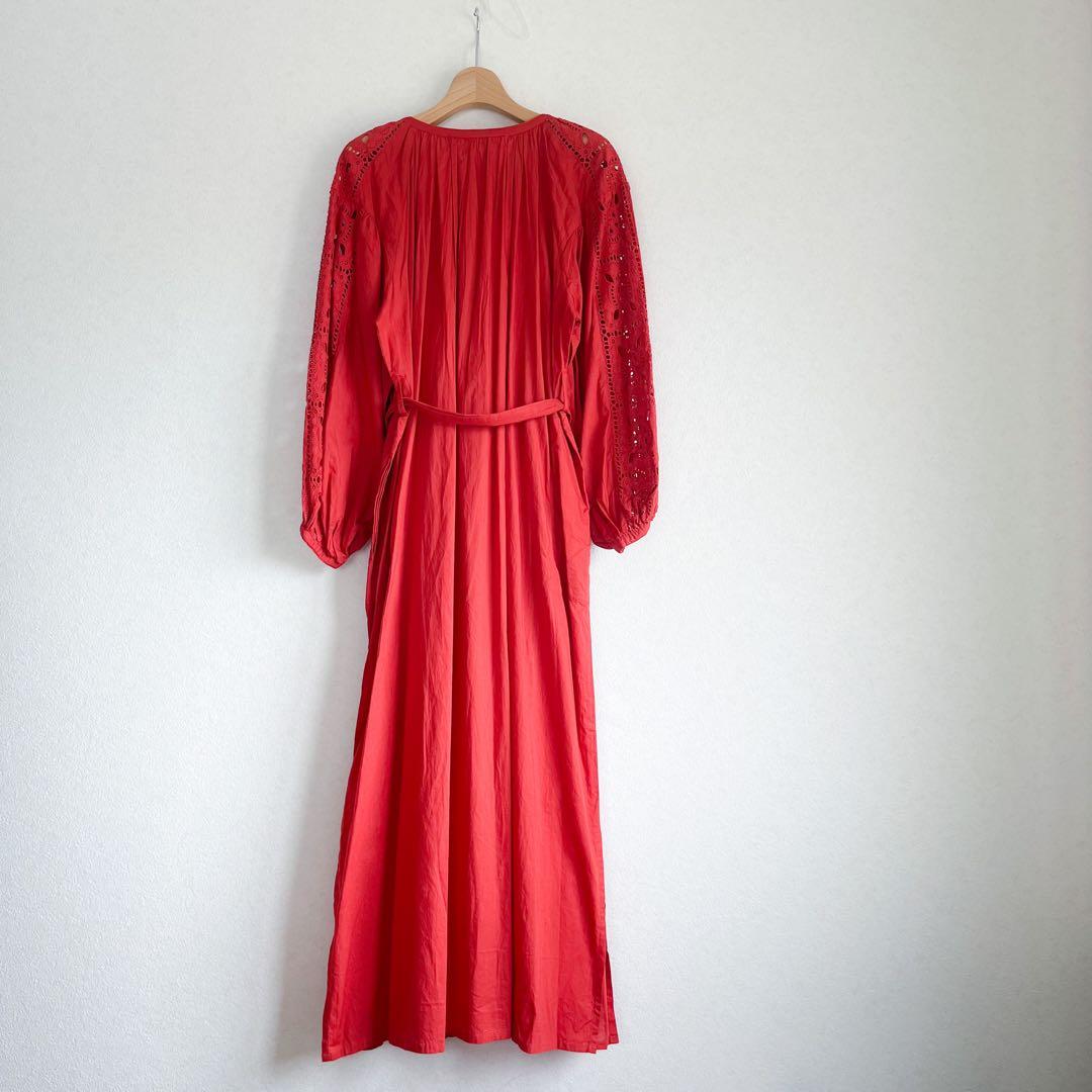 新品 Sara mallika サラマリカ カットワーク ギャザー ワンピース