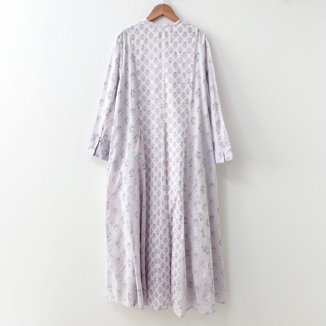ヌキテパ　LOTUS Combi Print PANEL Dress ピンク　M