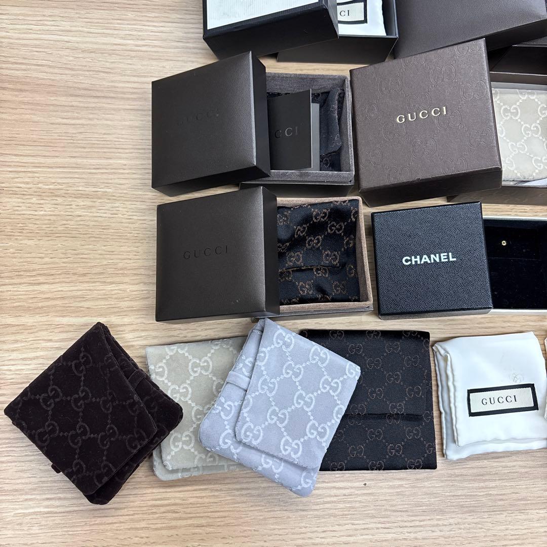 グッチ　空箱　GUCCI・CHANEL 小物収納ボックスセット