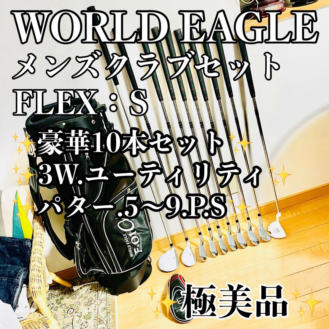 極美品 ワールドイーグル WE-5Z メンズクラブセット フレックスS 初心者