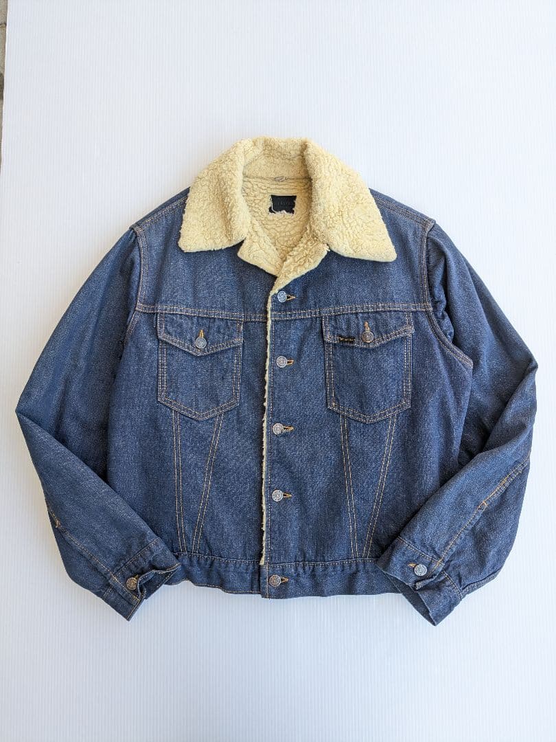 シルエット◎ 70〜80s ROEBUCKS boa denim jacket