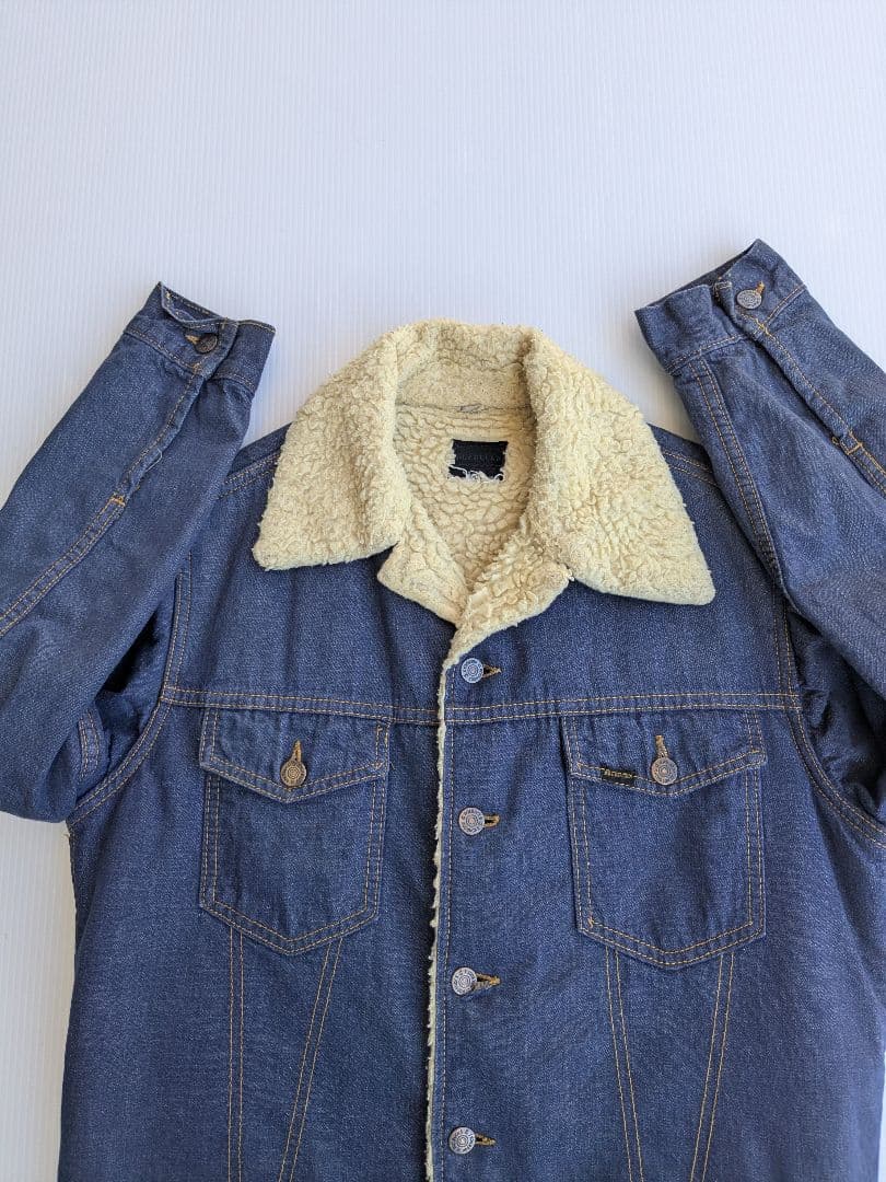 シルエット◎ 70〜80s ROEBUCKS boa denim jacket