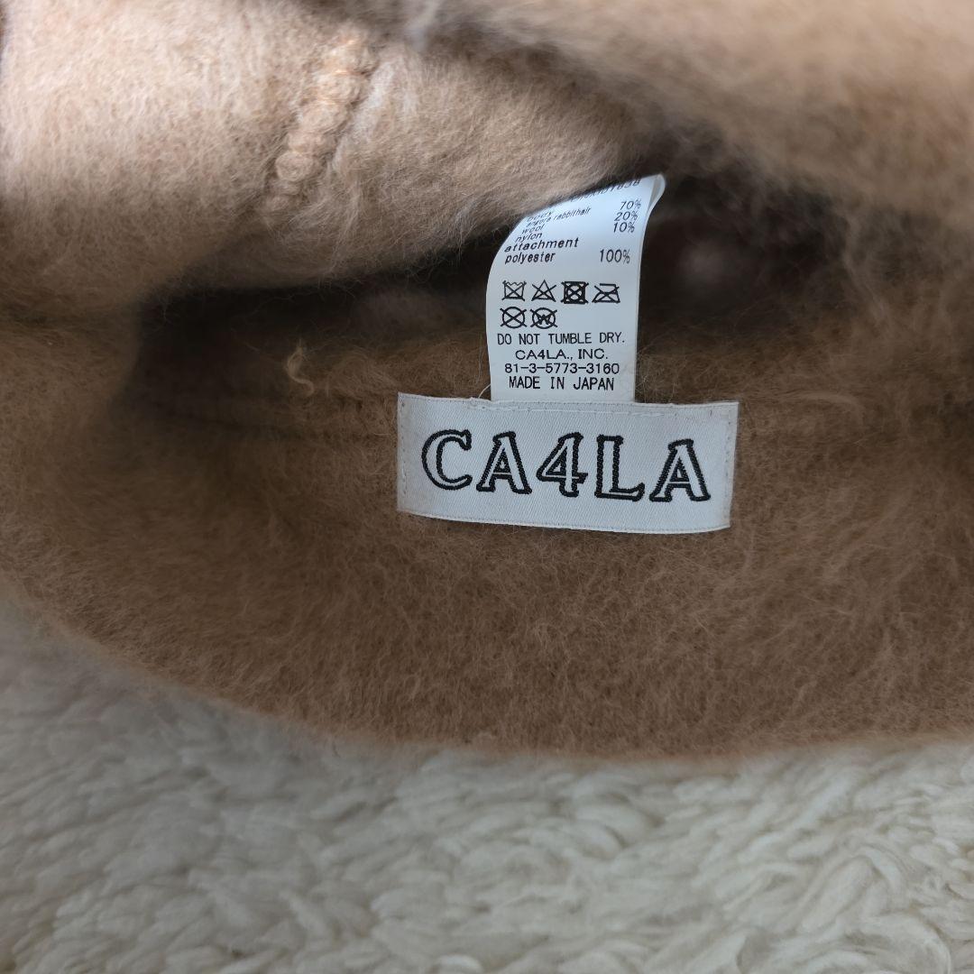 極美品　CA4LA　アンゴラニット帽