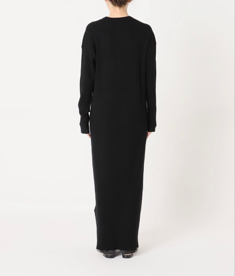 Spick&Span ヘンリーネックリブニットワンピース