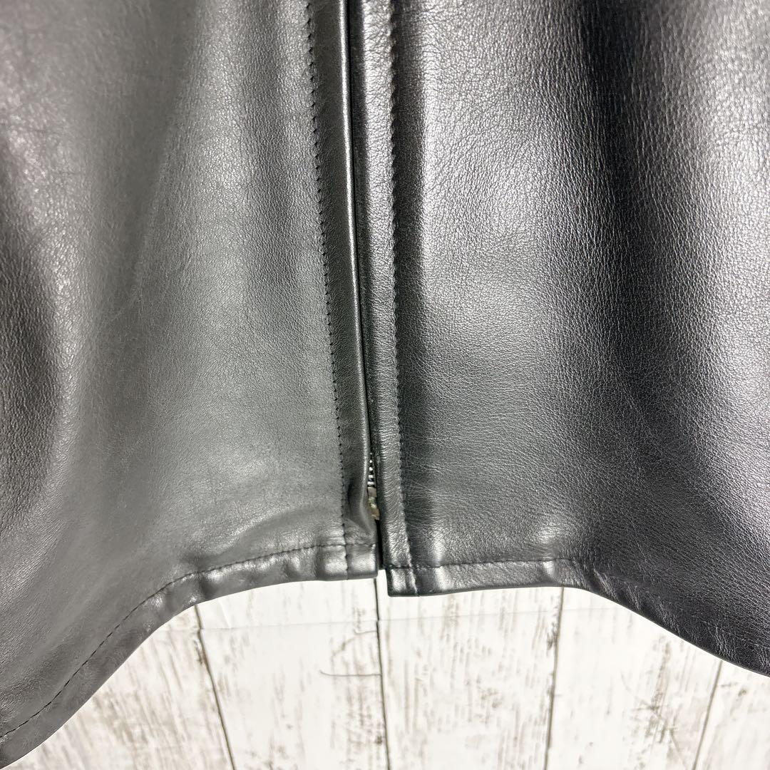 70s Schott スタンドカラーシングルライダース USA ボアライナーa1