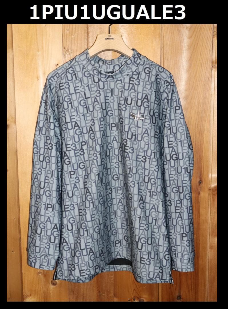 新品 1piu1uguale3 GOLF ロゴ モックネックシャツ(Ⅵ/XL)Ⓗ