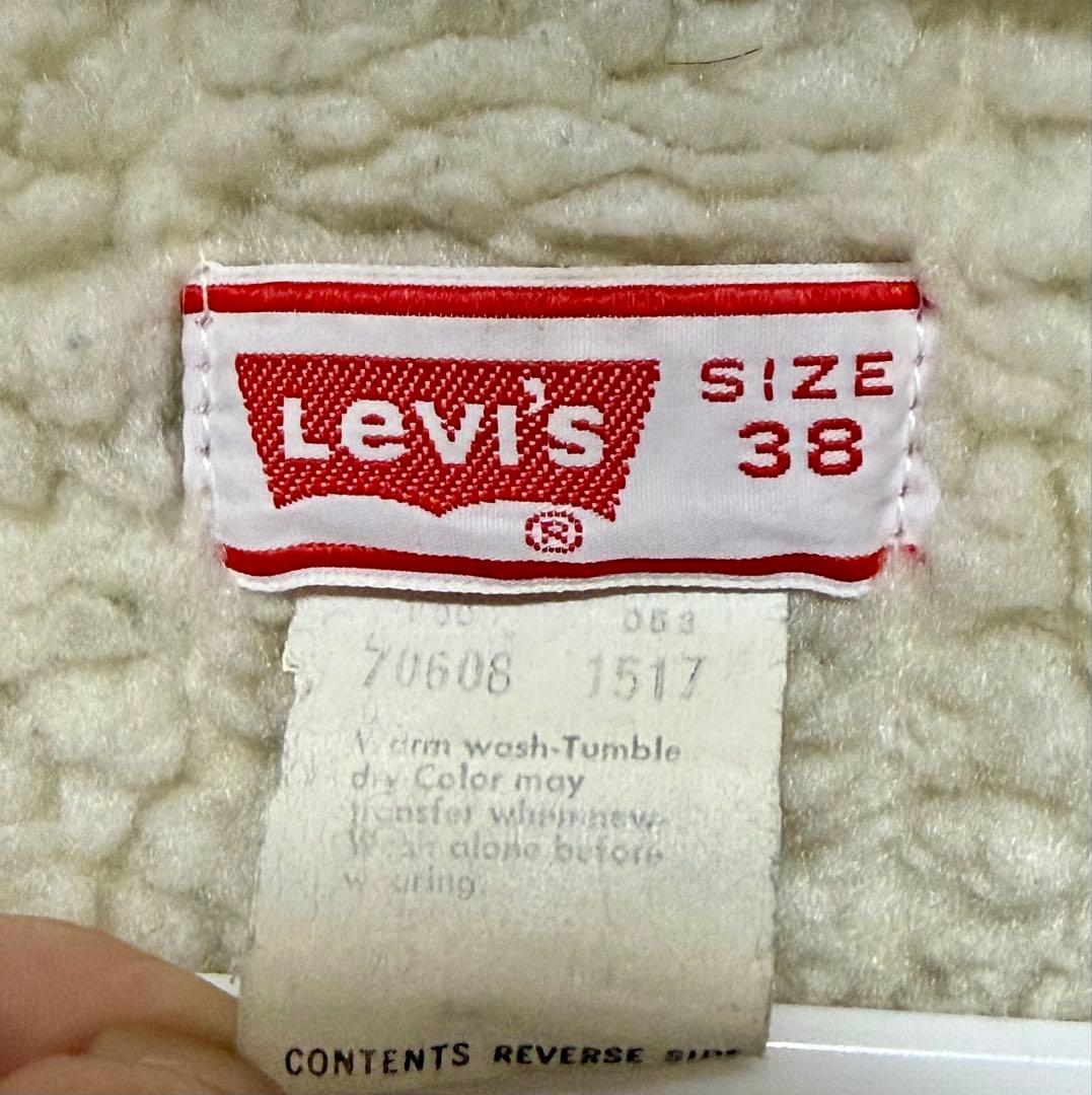 70s Levi's/コーデュロイ ボアジャケット/38