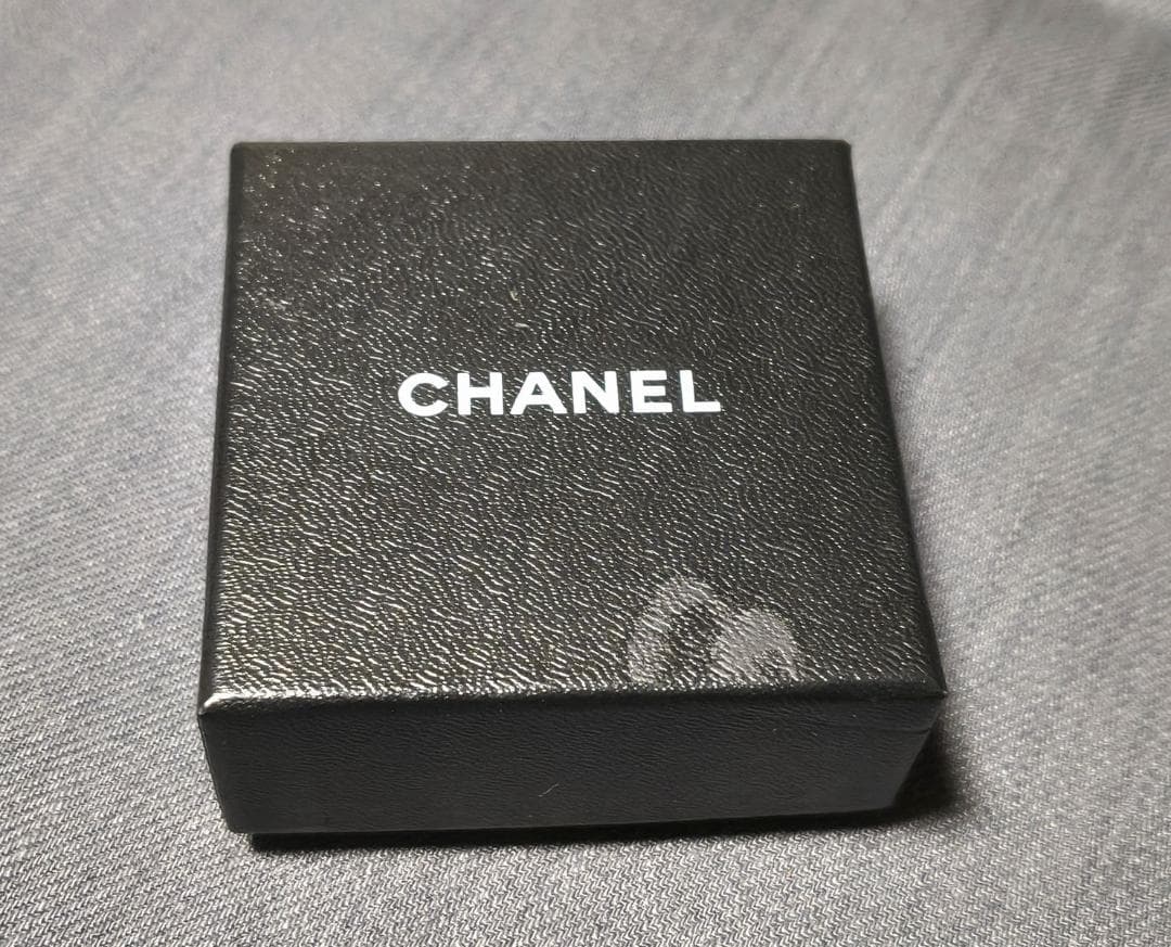 B*I様 CHANEL Cocoロゴ入り　ブラックオープンリング