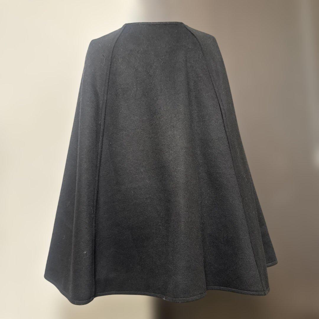 黒 ケープスタイル ジャケット