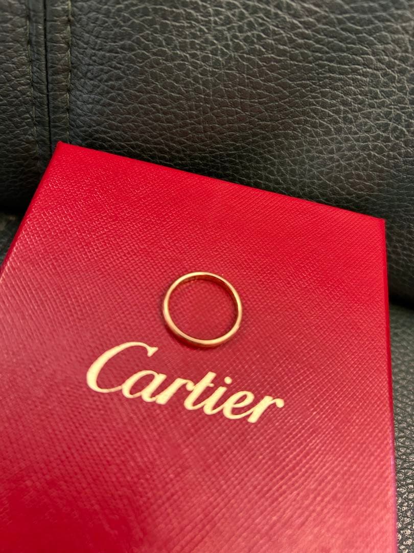 V*3様 Cartier ♡ ピンクゴールドリング ９号 専用ケース付き　保証書