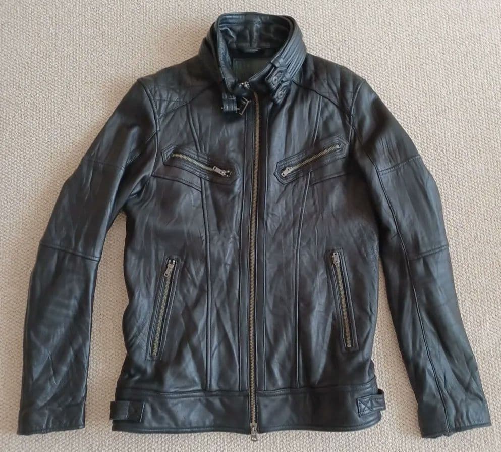 L位◎JACKROSE ラムレザー シングルライダースジャケット