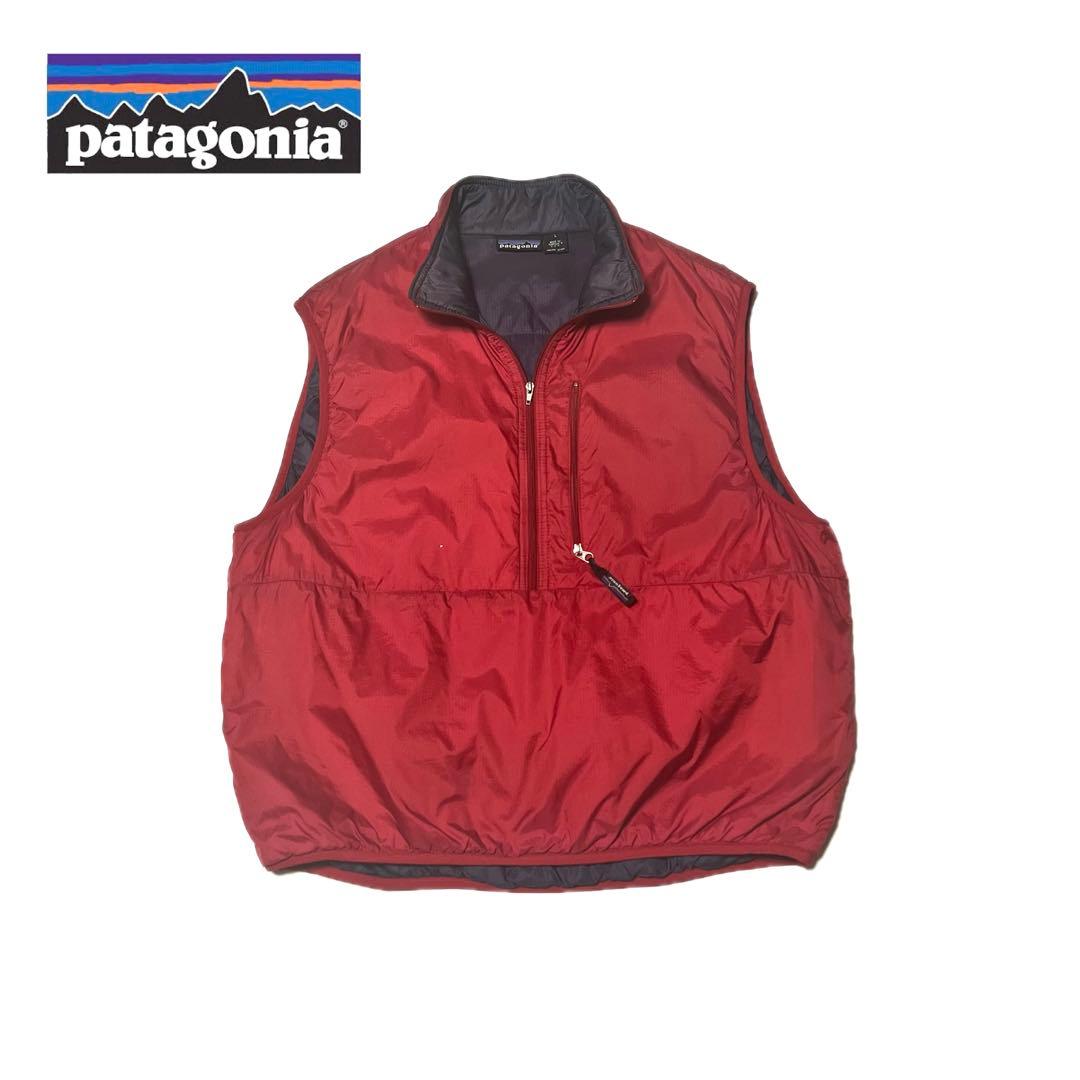 patagonia 90s USA製 パフボールベスト L レッド