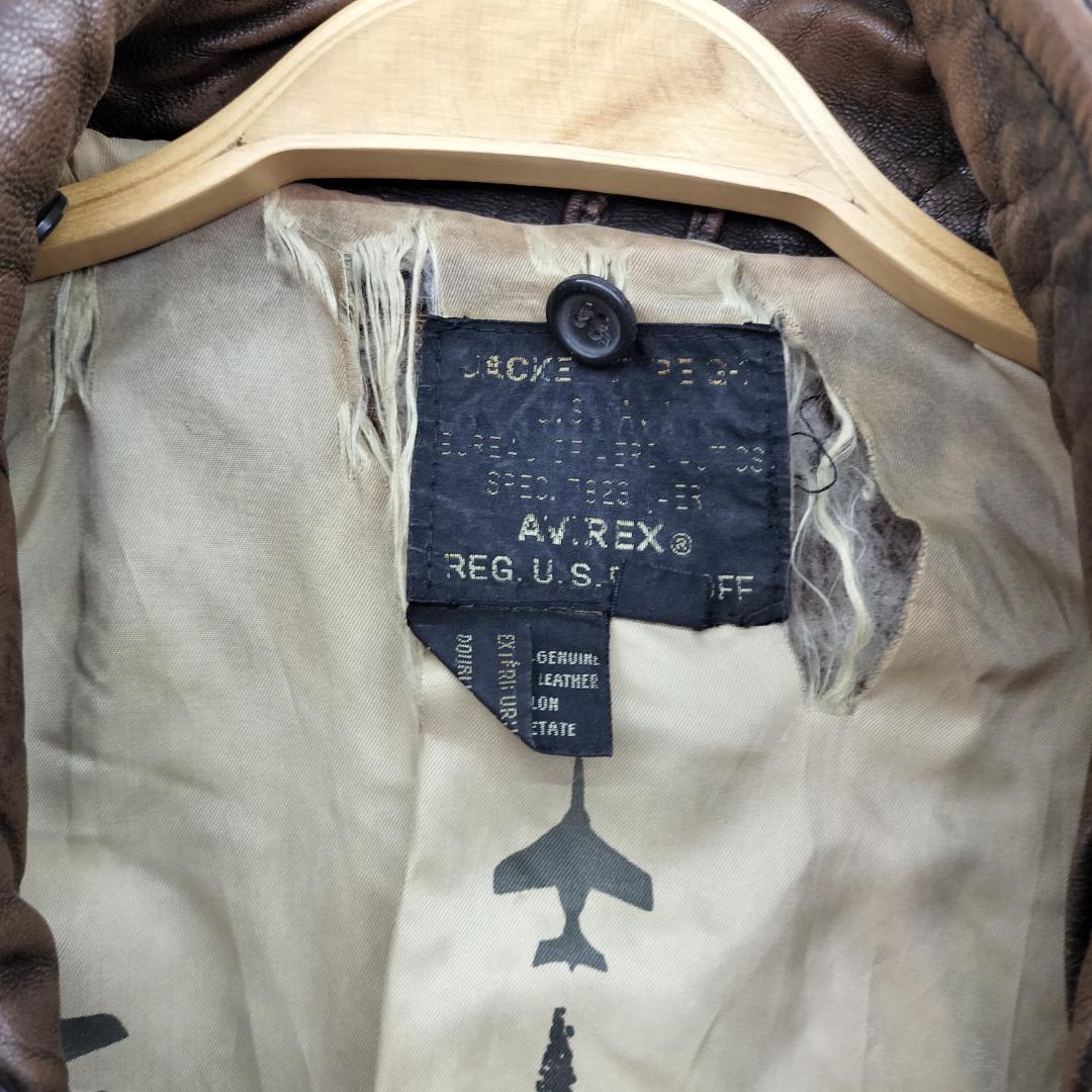 AVIREX レザー A-2ジャケット Patrouille de France