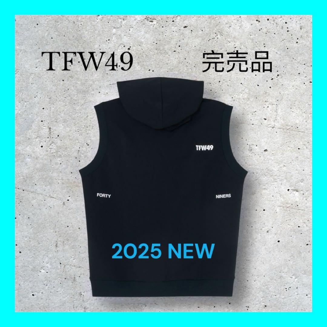 新品タグ付き⭐️2025FW新作⭐️フーディベスト⭐️ネイビー　ふーちゃん