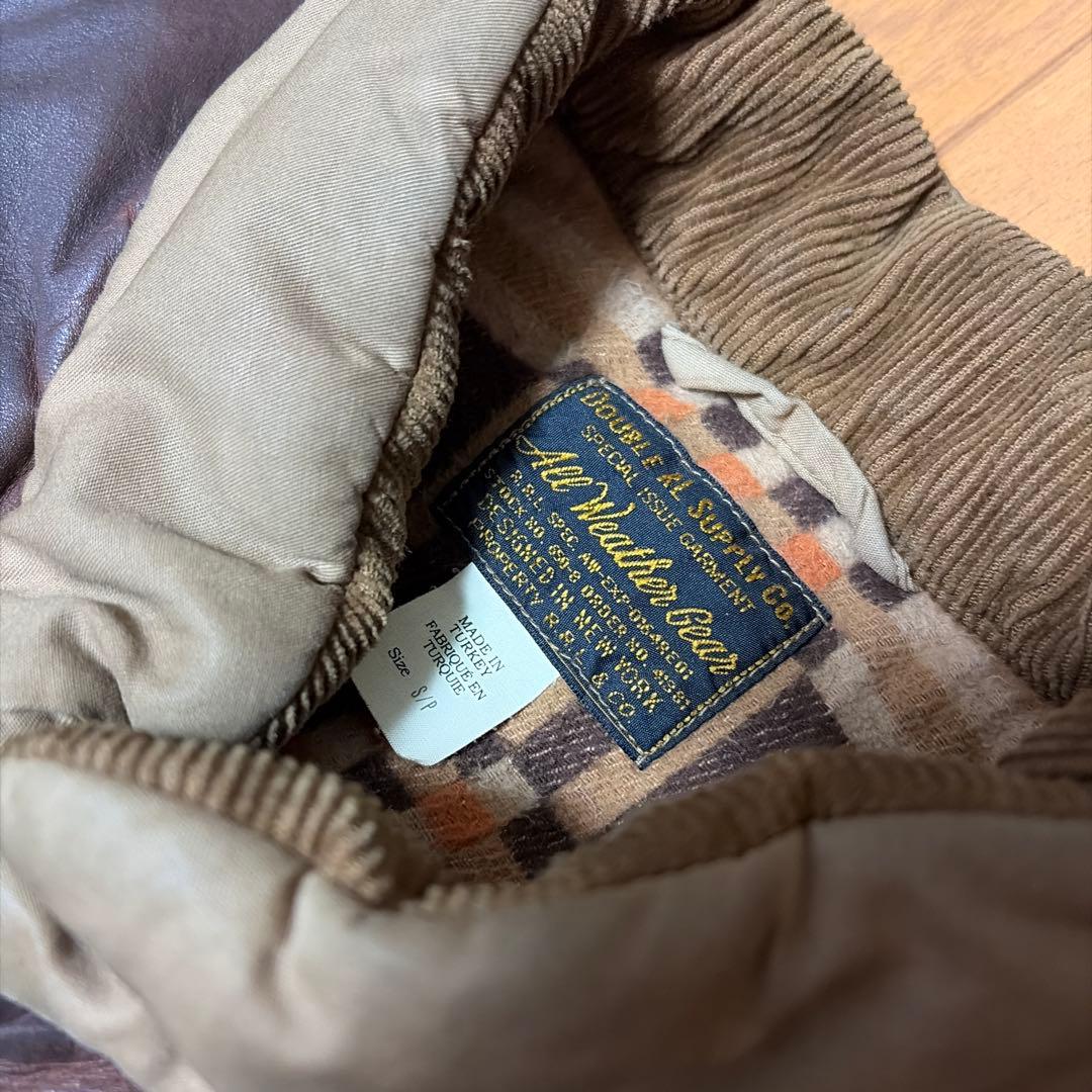 RRL レザーヨーク キルテッド オイルクロス ジャケット