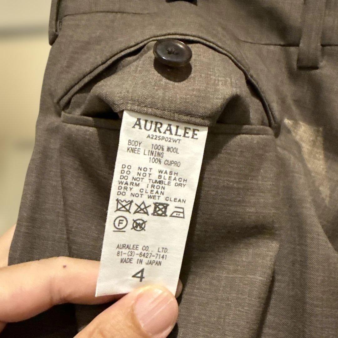 スーツ AURALEE SUPER FINE TROPICAL WOOL SLACKS