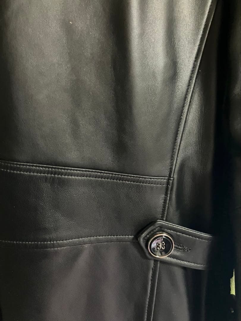 が*ん様 レザートレンチコート　本革　ラムレザー　中古美品