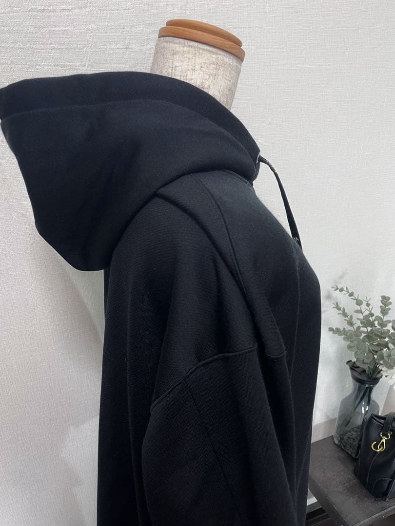 DOUBLE STANDARD CLOTHING ロゴキャノンループパーカー黒