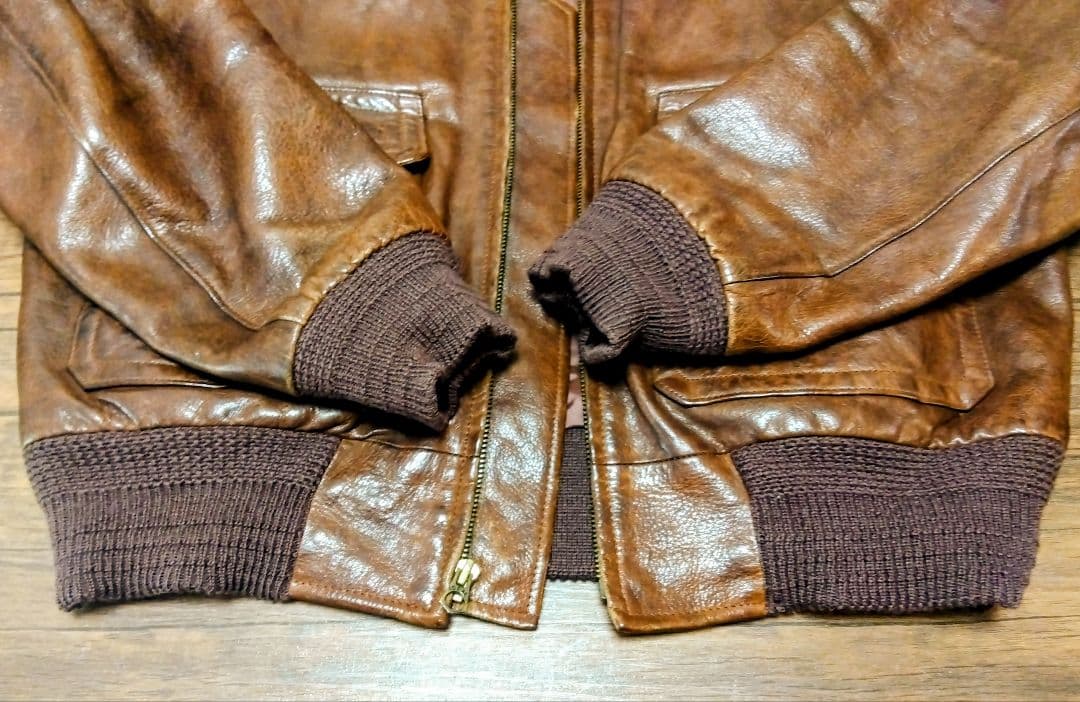 【極上】Polo Ralph Laulen A-2 フライトジャケット 牛革L