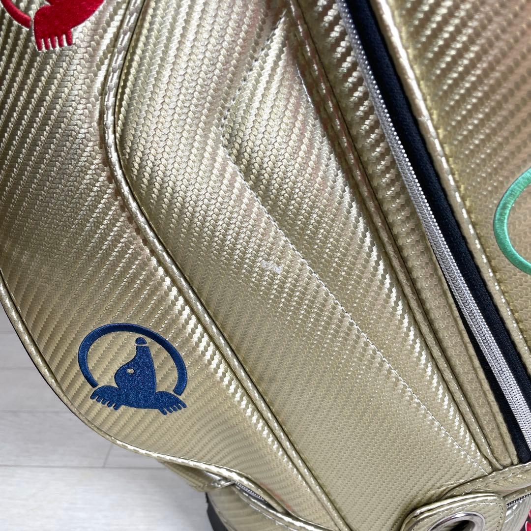 希少品　HONMA ホンマ キャディバッグ　ゴルフバッグ　モグラ刺繍　フード無し