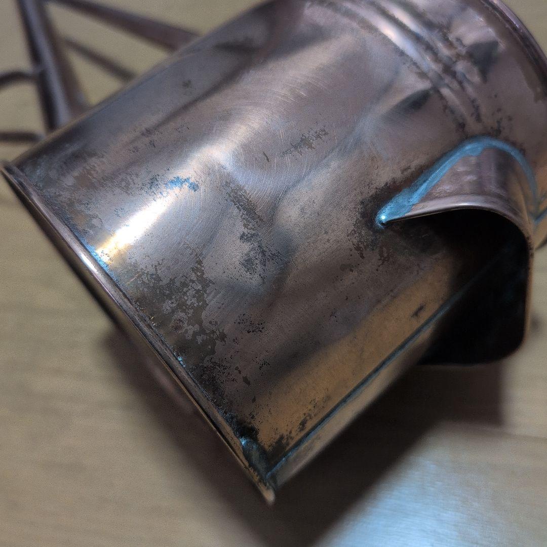 中古　銅製クラシックじょうろ　如雨露　約2㍑