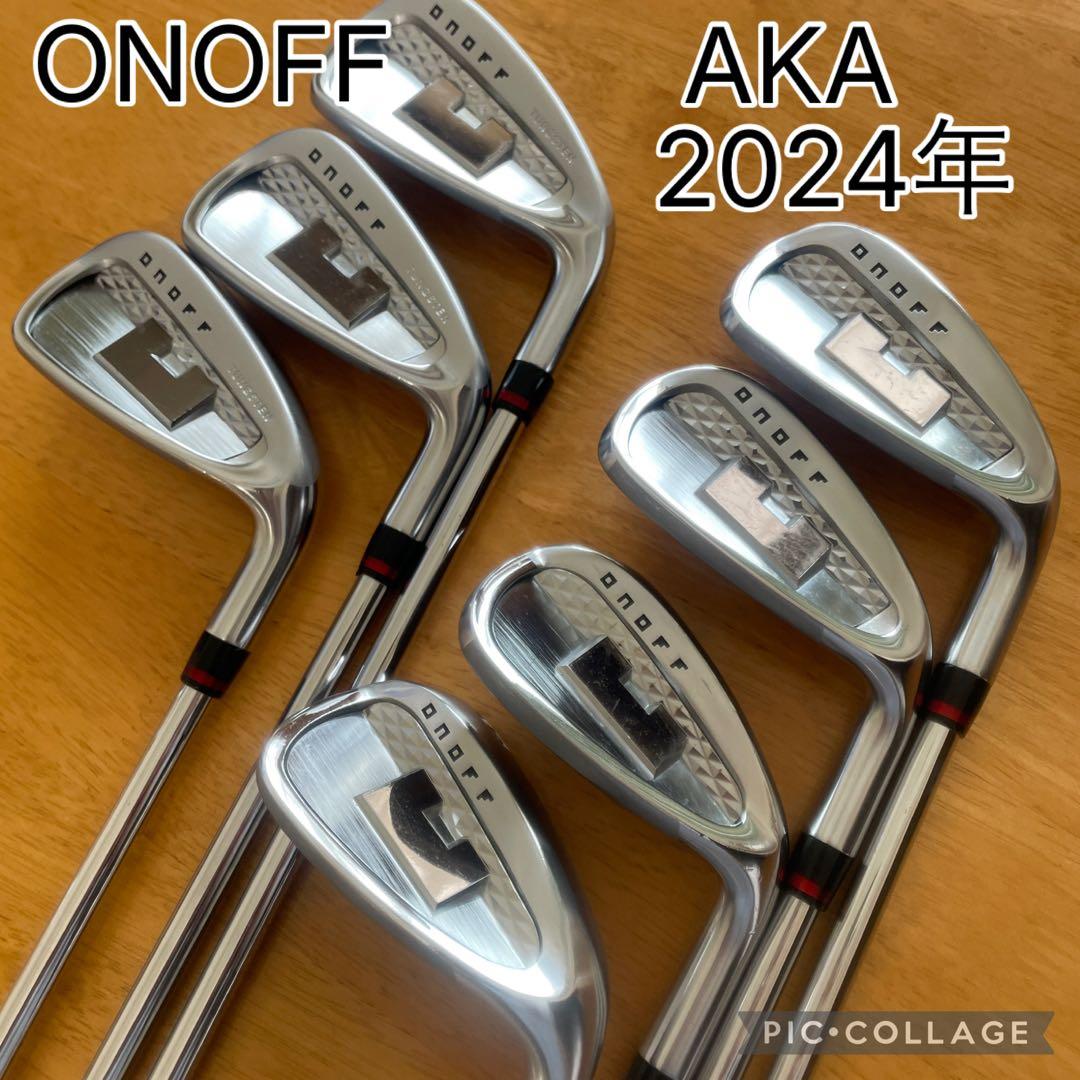 グローブライドONOFF AKAアイアン2024年　6-P.AW.SW７本セット