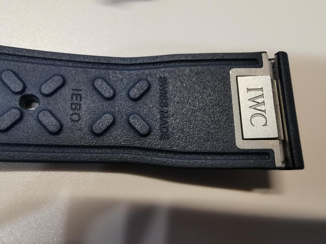 IWC ラバーストラップ　ブルー（紺色）XSサイズ　ラグ幅20mm