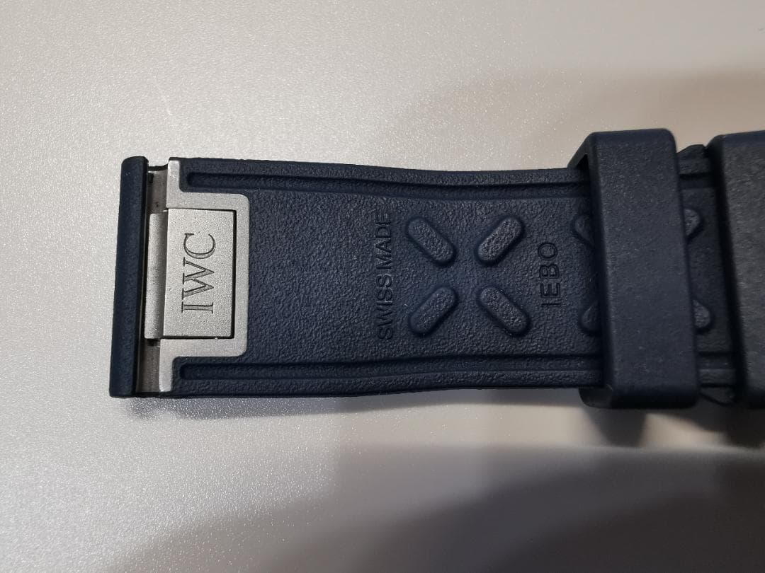 IWC ラバーストラップ　ブルー（紺色）XSサイズ　ラグ幅20mm
