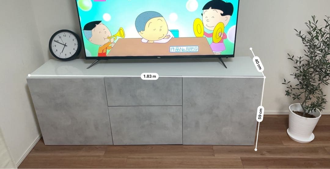 IKEAのテレビ台　使用期間9月程度