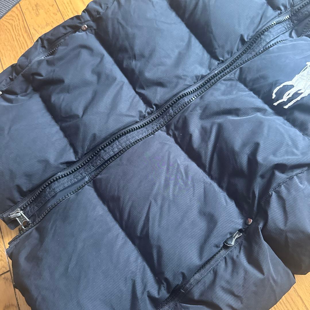 ラルフローレン ダウンベスト ビッグポニー メンズ 黒 M polo Ralph
