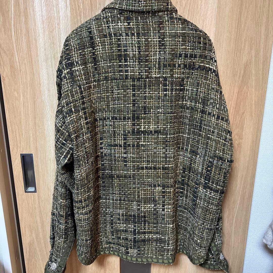 ま*お様 レディメイド Tweed Shirt Jacket ツイードジャケット